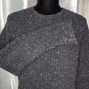 FRAME Lambswool Blend Black Speckled Knit Sweater Women’s XS